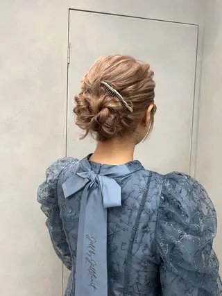 ロング 卒業式ヘアセット🎀 ヘアアレンジのヘアスタイル