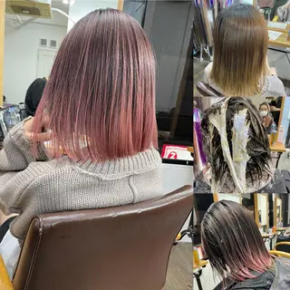 ショート カラー ヒカ/外国人風 デザインカラーのヘアスタイル