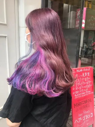 ロング カラー uru"所属・uru" すずきさゆりのヘアスタイル