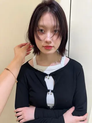 ミディアム カラー K-two 谷町店所属・K-two谷町❄️ hinaのヘアスタイル