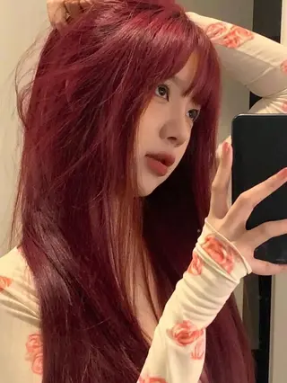 カラー 夏の暖色カラー💞 渋谷FRUITSのヘアスタイル