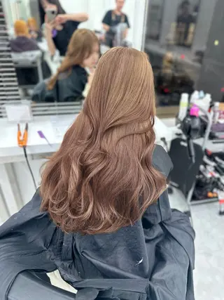 ロング カラー パーマ ヘアアレンジ メンズ キッズ ♥️韓国ヘア レイヤー♥️ゆりのヘアスタイル