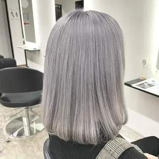 ミディアム カラー ヘアアレンジ RAIA💎ケア ブリーチ＆パーマ💎のヘアスタイル