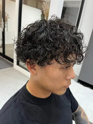 ショート パーマ メンズ Asher所属・浜松街中/駐車場有 マンツーマン小畑翔平のヘアスタイル