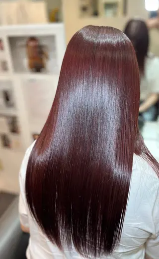 カラー 梅田 ワンカラー Ririaのヘアスタイル