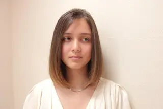 ミディアム カラー nagane sayakaのヘアスタイル