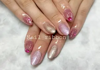 ネイル ネイルリボン 受付スタッフのマツエク・マツパデザイン
