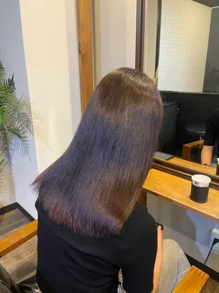 セミロング カラー MIKA 💫艶透明感カラーのヘアスタイル