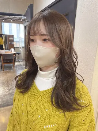 ロング カラー 梅田美容室 山崎海波のヘアスタイル