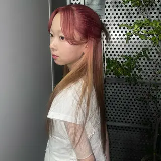 ロング カラー ヘアアレンジ トレンドカラー🥣／ ヘアアレンジ✩.*˚のヘアスタイル