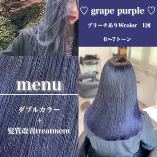 カラー 💙ハイトーン韓国風 色白ヘア💙manaのヘアスタイル