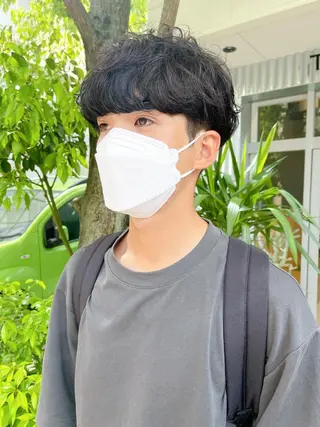 ショート パーマ メンズ メンズパーマ タカキリョウのヘアスタイル