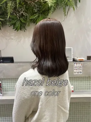 カラー 自然と惹かれる🪷 艶カラー/茉優♩のヘアスタイル