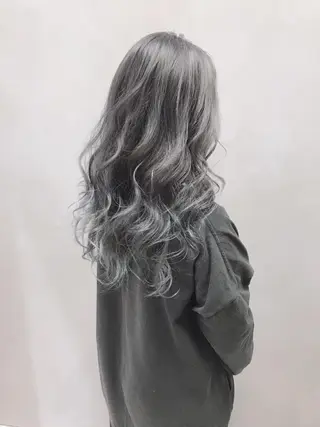 セミロング カラー パーマ ヘアアレンジ EIGHTSOL博多 筑紫口店 溝口里穂のヘアスタイル