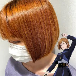 ロング カラー ウルフカット 渋谷の人のヘアスタイル