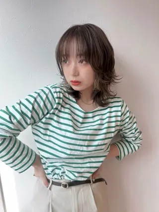 セミロング 盛れる韓国ヘア🩰/ 透明感カラー/華のヘアスタイル