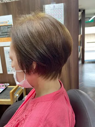 ショート カラー katae sayoriのヘアスタイル