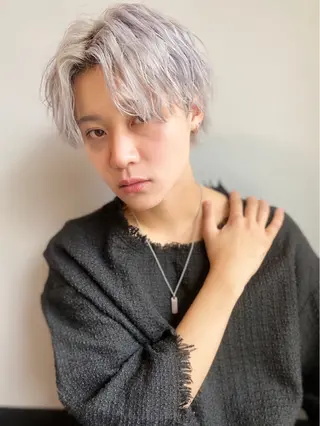 ショート カラー メンズ LOM/メンズサロン 狸小路7丁目のヘアスタイル