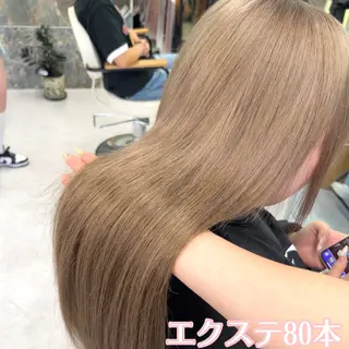 ロング カラー MOE🐈‍⬛🎀 エクステ/ワンホンのヘアスタイル