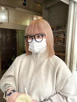 ミディアム カラー パーマ ヘアアレンジ メンズ 心斎橋美容室 Junのヘアスタイル