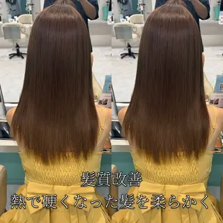 ミディアム 髪質改善&縮毛矯正 池本　有宏のヘアスタイル