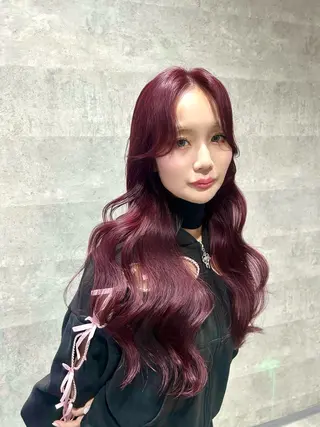 ロング _WHITE難波店[アンダーバーホワイト]所属・艶カラー/髪質改善 /韓国風/中村嘉秀のヘアスタイル