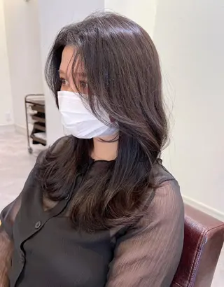 セミロング カラー 韓国ヘア×髪質改善 /yoshikaのヘアスタイル