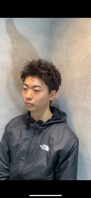 パーマ メンズ 渋谷サーフカール アメカジ美容師のヘアスタイル