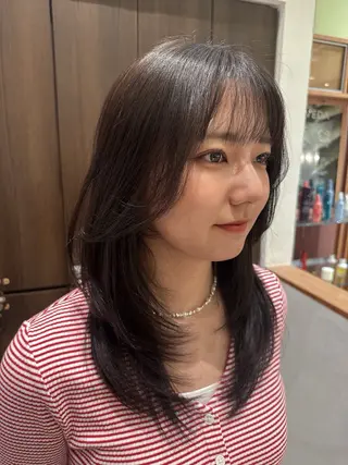 セミロング カラー 🌻井上 マリー🌻のヘアスタイル