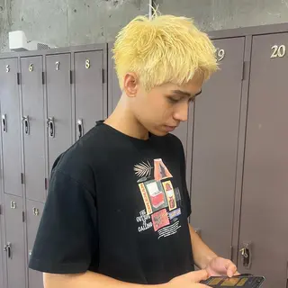 カラー メンズ myu 🐈⬛のヘアスタイル