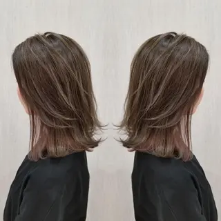 ミディアム カラー 韓国🇰🇷 ✂︎hair 内田愛のヘアスタイル