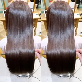 ミディアム ボブ/縮毛矯正/ 高嶋 優のヘアスタイル