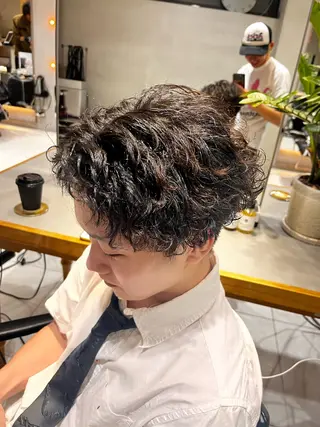 パーマ メンズ モデル様募集 えのもとりき🏄のヘアスタイル
