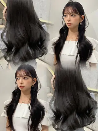 カラー AO所属・RISAKO 艶髪モテヘア🎀府中のヘアスタイル