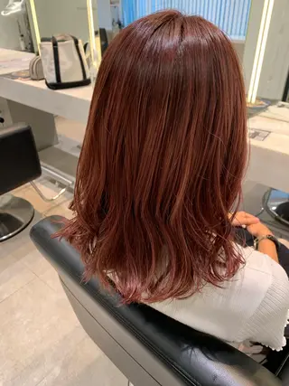 セミロング カラー ヘアアレンジ 🫧透明感カラー/ ボブ/小笠原🪽のヘアスタイル