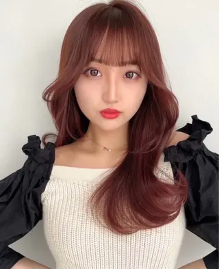 カラー 韓国ヘア/透明感 カラー/金子 愛優のヘアスタイル