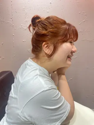 ミディアム カラー mei|顔まわり ×透明感カラーのヘアスタイル