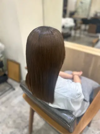 セミロング 縮毛矯正得意です🉐 ♡のぐちまおのヘアスタイル