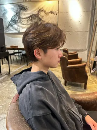 ショート ヘアアレンジ メンズ 喜友名 夏海のヘアスタイル