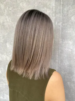 ミディアム カラー 入江 允のヘアスタイル