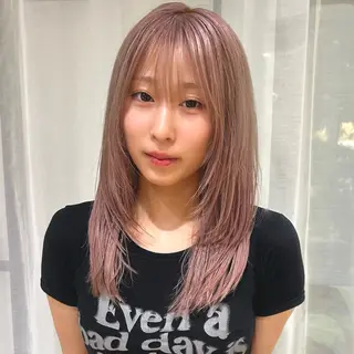 ロング カラー ボブレイヤー/ ブリーチ/miyuuのヘアスタイル