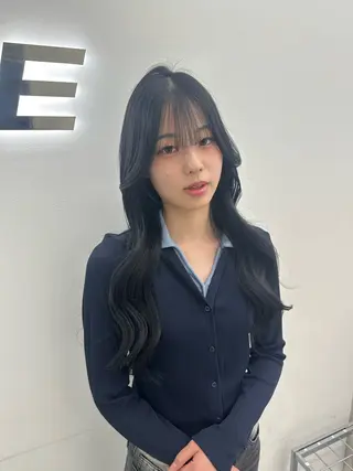 ロング カラー ヘアアレンジ 大人っぽ中韓レディ ヘア🤍MAOのヘアスタイル