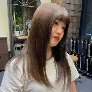 ロング カラー 松木 花鈴のヘアスタイル