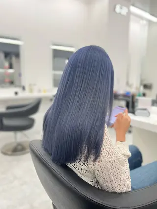 セミロング カラー ヘアアレンジ 🫧暗髪/ハイトーン 🫧RYUTA🫧のヘアスタイル