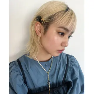 ミディアム marino/ カラー/顔周りカットのヘアスタイル