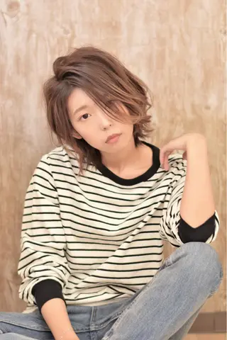 ミディアム 北川 裕暁のヘアスタイル