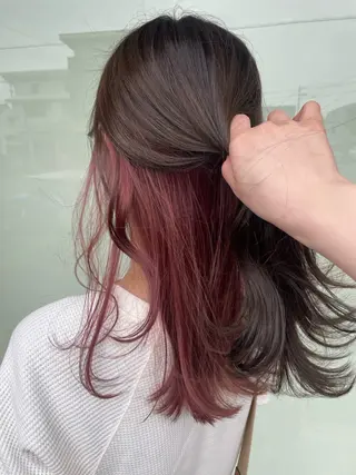 セミロング 佐藤 由依/透明感カラーのヘアスタイル