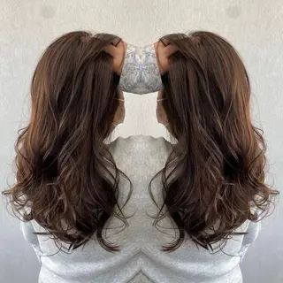 ロング カラー tocca 💜石田愛結💜のヘアスタイル