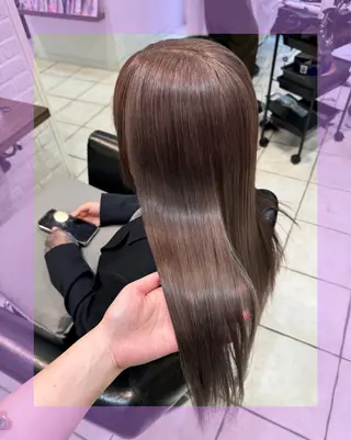 ロング カラー ヘアアレンジ 🦄ブリーチ💜エク ステ💜MIU🦄のヘアスタイル