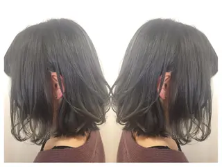 ミディアム 髪質改善/痛ませ ないカラー/西村航大のヘアスタイル